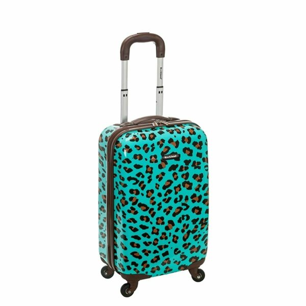 Rockland 20 in. POLYCARBONATE CARRY ON - BLUELEOPARD F191-BLUELEOPARD